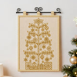 ‘Sashiko Christmas Tree’ Stitchery Panel