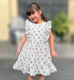 ‘Ruffle Love’ Girls Patchwork Dress & Peplum