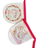 ‘Make Ready for Christmas’ Stitchery Panel