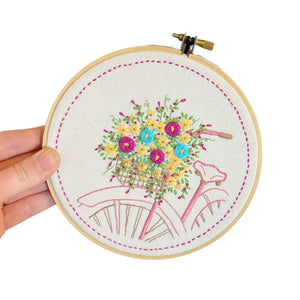 ‘Spring Bloomin Bicycle’ Stitchery