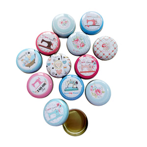 Round Sewing Tins