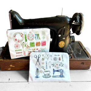 Sewing Themed Storage Pouch