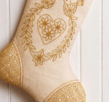 ‘Sashiko Christmas Stocking’ Stitchery Panel