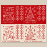 ‘Christmas Sashiko’ Stitchery Panel