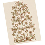 ‘Sashiko Christmas Tree’ Stitchery Panel