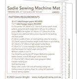 Sadie Sewing Machine Mat