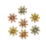 Painted Daisy Flower Button