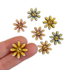 Painted Daisy Flower Button