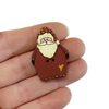 Painted Santa Button