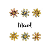 Painted Daisy Flower Button