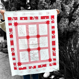 ‘Redwork Christmas’ Quilt Panel