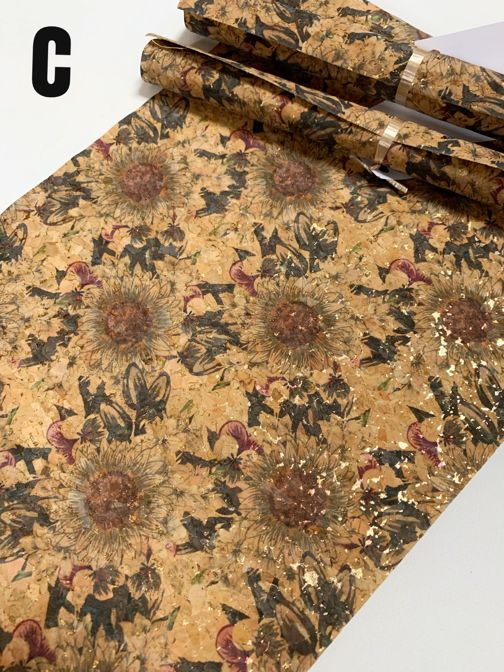 Metallic Cork Fabric Fabric PreCuts The Quilters Angel