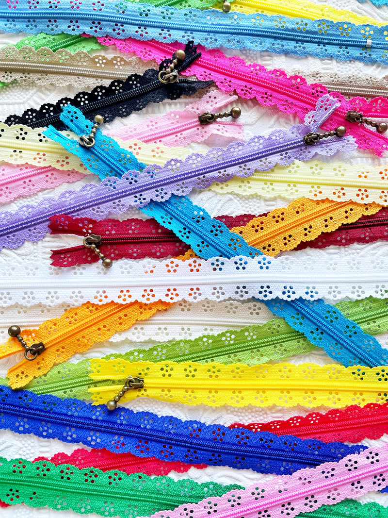 Lace Zippers - 30cm – The Quilters Angel