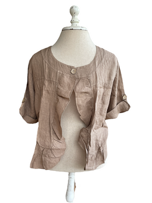 ‘FiFi’ Linen Jacket {COFFEE}