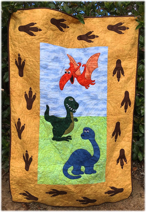 ‘Dinosaurs go Raah!’ Quilt