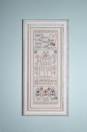 ‘Hearts Return’ Stitchery
