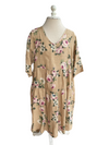 ‘Stella’ Linen Dress {MUSTARD FLORAL}