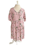 ‘Stella’ Linen Dress {ANTIQUE PINK FLORAL}