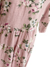 ‘Stella’ Linen Dress {ANTIQUE PINK FLORAL}