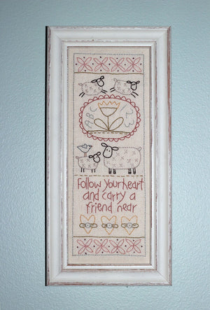 ‘Follow your Heart’ Stitchery