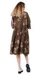 ‘Stella’ Linen Dress {CHOCOLATE FLORAL}