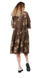 ‘Stella’ Linen Dress {CHOCOLATE FLORAL}