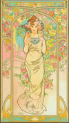 Alphonse Mucha' Garden Goddess Panel